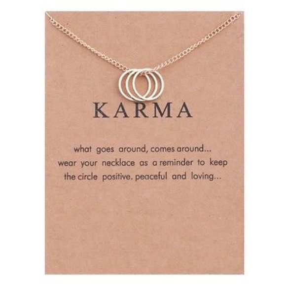sugarsaks Jewelry - ❌SOLD OUT❌ Karma Necklace with Card